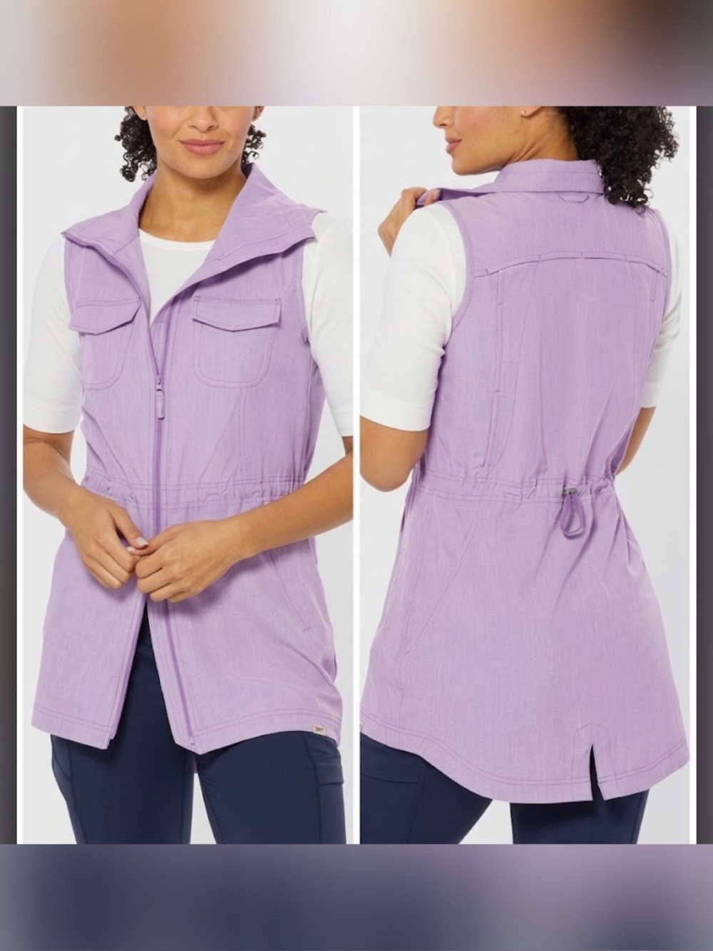 Duluth Trading Women's Sol Survivor Sun Protection Tunic Vest Size XS
